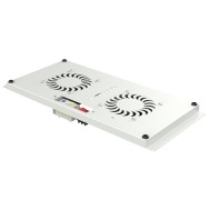 2 Fans Ceiling Ventilation Kit for 19" IP55 Rack Grey - TECHLY PROFESSIONAL - I-CASE IP55-FAN2