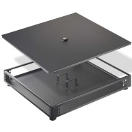 1U Black Floating Panel Cabinet - TECHLY PROFESSIONAL - I-CASE PF-1UBK