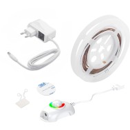  Multicolor RGB LED Strip with Remote Control and Motion Sensor 1,5m - Techly - I-STRIP-LED-RGB-BEDS