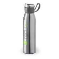 Silver Sports Bottle in Aluminium and AS - TECHLY - I-TLY-BOTS