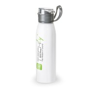 White Sports Bottle in Aluminium and AS - Techly - I-TLY-BOTW