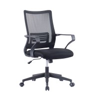 Office Chair with Medium Mesh Backrest Black color - TECHLY - ICA-CT MCB022