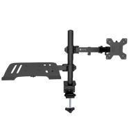 Desk Mount Arm for 13-32" Monitor and Laptop Shelf - TECHLY - ICA-LCD 174NB