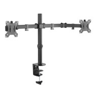Desk Stand for 2 Monitors with Clamp 13-32" - TECHLY - ICA-LCD 582-D