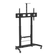Floor Stand Height Adjustable 2 Shelves LCD / LED 52-110" - TECHLY - ICA-TR45