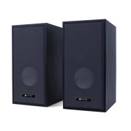  Wooden Speaker Set for Notebook and PC USB2.0 and 3.5mm Jack - TECHLY - ICC SP-320WTY