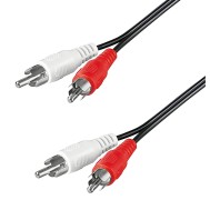 Stereo 2xRCA Male to 2xRCA Male Extension Cable 5m - Techly - ICOC-RCA-050TY