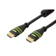 High Speed HDMI™ Cable with Ethernet A/A M/M with Ferrite 10m - TECHLY - ICOC HDMI-FR-100