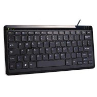 PS2/USB Compact Keyboard Black KB-200 - TECHLY - IDATA KB-200
