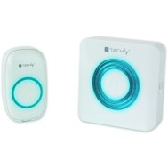 Wireless Doorbell up to 300m with Lithium Battery and Remote Control - TECHLY - I-BELL-RING02