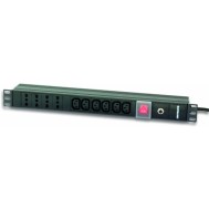 Rack 19" PDU 4 italian + 6 VDE outputs with switch  - TECHLY PROFESSIONAL - I-CASE STRIP-64