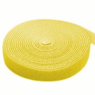 Velcro Roll Cable Management Length 4m Width 16mm Yellow - Techly - ISWT-ROLL-164YETY