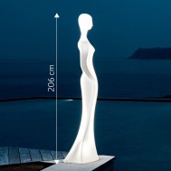 Multicolor LED Floor Lamp LADY with Intensity Adjustment - TECHLY - I-LED LADY