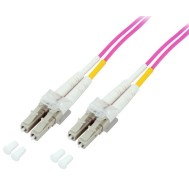 LC/LC Multimode 50/125 OM4 1m Fiber Optics Cable - TECHLY PROFESSIONAL - ILWL D5-LCLC-010/OM4