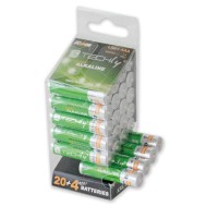 Multipack 24 Batteries High Power Mini Stilo AAA Alkaline LR03 1.5V - Techly - IBT-KAL-LR03-B24T