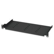 Rack Shelf 19'' 150 mm 1U 2 points Black - TECHLY PROFESSIONAL - I-CASE TRAY-150BK