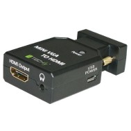 Mini Converter VGA and Audio to HDMI - Techly - IDATA VGA-HDMINI