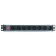 Rack 19" PDU 8 Outlets Schuko with switch - TECHLY PROFESSIONAL - I-CASE STRIP-18SH