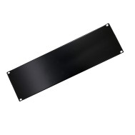 Blank Panel for 19'' Rack Cabinets Black 3 Units - TECHLY PROFESSIONAL - I-CASE BLANK-3-BK
