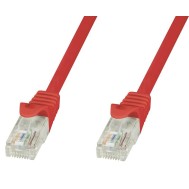 Network Cable Patch in CCA Cat.6 UTP 7.5m Red - TECHLY PROFESSIONAL - ICOC CCA6U-075-RET