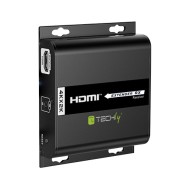 Additional Receiver for HDMI PoE Extender with IR 4K UHD on Cat.6 Cable up to 120m - TECHLY - IDATA EXTIP-3834KP6R