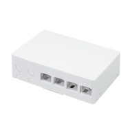 FTTH Indoor Connection Box for 4 fibers, 4 adapters, IP20 - Techly Professional - I-CASE FTTH4T