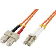 SC/LC Multimode 50/125 OM2 2m Fiber Optics Cable - TECHLY PROFESSIONAL - ILWL D5-SCLC-020