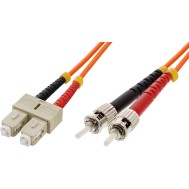 SC/ST Multimode 50/125 OM2 10m Fiber Optics Cable - TECHLY PROFESSIONAL - ILWL D5-C-100