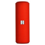 Portable Bluetooth Tube Speaker with FM Radio MicroSD Reader USB 10W Red - TECHLY - ICASBL21RED
