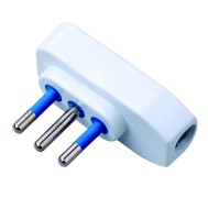 Lowered Plug 2P + T 10A White - TECHLY - IPW-SP10-W9
