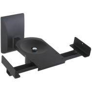 Couple Speakers Wall Brackets up to 25kg Black - TECHLY - ICA-SP SS201