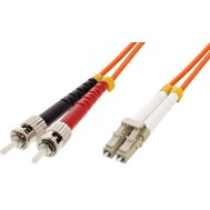 ST/LC Multimode 62.5/125 OM1 1m Fiber Optics Cable - TECHLY PROFESSIONAL - ILWL D6-STLC-010