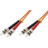 ST/ST Multimode 62.5/125 OM1 10m Fiber Optics Cable - TECHLY PROFESSIONAL - ILWL D6-A-100