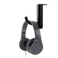 Universal Adhesive Headphone Holder for Monitor and Desk Black (2 Pcs) - Techly - ICC SH-HANGTY