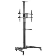 Floor Support with TV/LED/LCD Shelf 37-70" Black - TECHLY - ICA-TR46