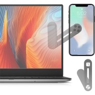 Side Magnetic Clip Smartphone Holder for Notebook Laptop - TECHLY - I-SMART-STAND7