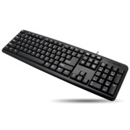 USB Keyboard 104 keys American Layout Black - TECHLY - IDATA 955-UBK-AM