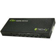 5 IN 1 OUT HDMI Switch with Remote Control, 4Kx2K, 3D - TECHLY - IDATA HDMI-4K51