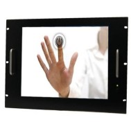 Rack LCD Monitor 21.5" Touch Screen 19" 8 Units Black - Techly Professional - I-CASE MONI-21BK