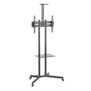 Floor Trolley with Shelf for LCD / LED / Plasma TV 37-70" - TECHLY - ICA-TR216T