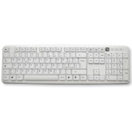 Standard USB Keyboard 105 keys, White - TECHLY - IDATA 955-UWH