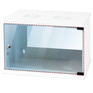 Replacement Glass for 9U Wall Rack 19" - TECHLY PROFESSIONAL - I-CASE GLASS-09ER