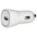 Charger 1p USB 5V 2.4Ah for Car Cigarette Lighter Socket White - TECHLY - IUSB2-CAR2-2A1P-0