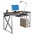 PC Desk with Pullout Drawer, Graphite Black - TECHLY - ICA-TB 349-0