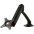 Desk Monitor Arm with Gas Spring for Monitor 10-27 ' Black - TECHLY - ICA-LCD 512-BK-5