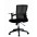 Office Chair with Middle Back Black - Techly - ICA-CT MC058BK-2