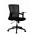 Office Chair with Middle Back Black - TECHLY - ICA-CT MC058BK-0