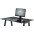 PC Desk with Glass Plan and CPU Holder, Color Black - Techly - ICA-TB 3359-2