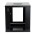 Wall Rack Cabinet 10" 6U Glass Door Black - TECHLY PROFESSIONAL - I-CASE EM-1006BKTY-4