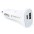 USB-C Car Charger with 2 ports 1A&3A White - TECHLY - IUSB2-CAR2-3AC1A-0